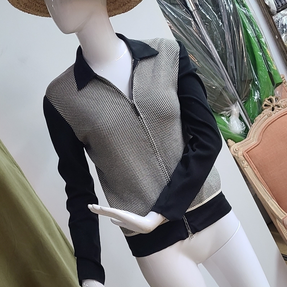 Gentry Portofino Checkered Jacket Size Medium